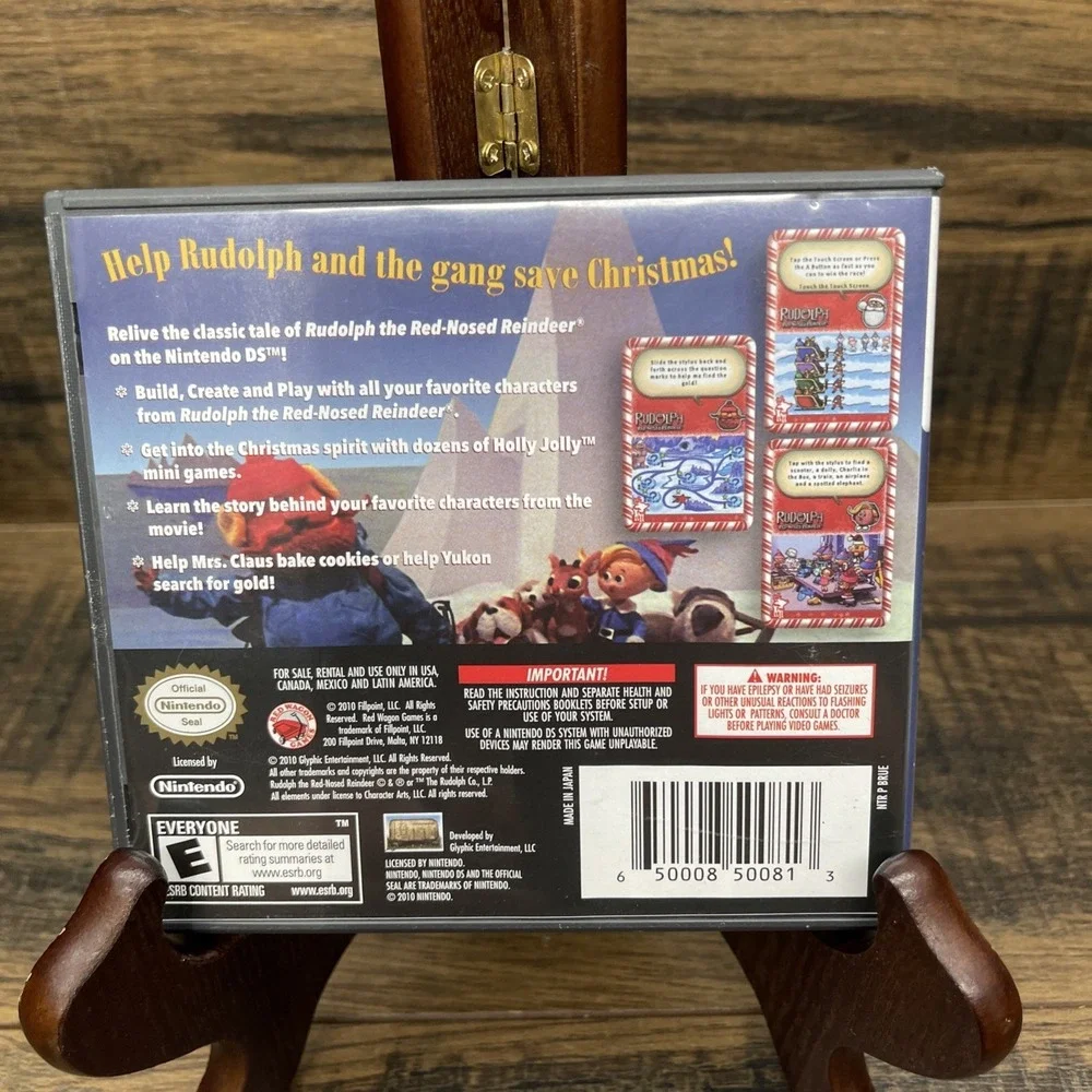 Rudolph the Red-Nosed Reindeer Nintendo DS 2010 Case and Manuals Only No Game